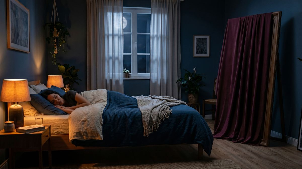 Tapar los espejos durante la noche: ¿por qué se hace?