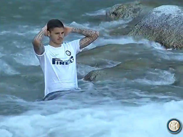 El particular entrenamiento de Icardi