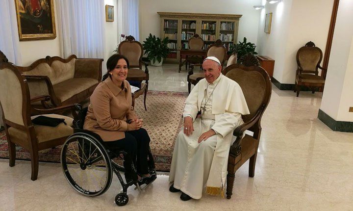 El papa Francisco recibió a la vicepresidenta Michetti