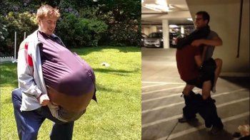 Se disfrazó de gordo para colar a su amigo en el cine
