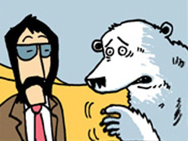 El oso Arturo llegó a los medios nacionales a través del humor gráfico