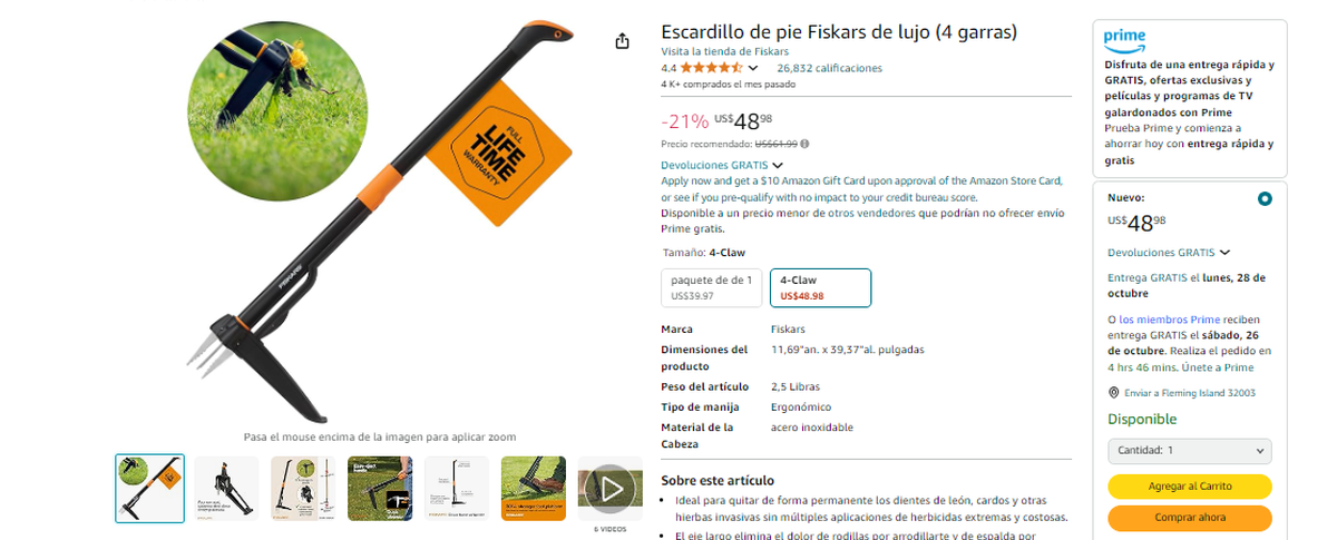 Descuento amazon jardineria on sale