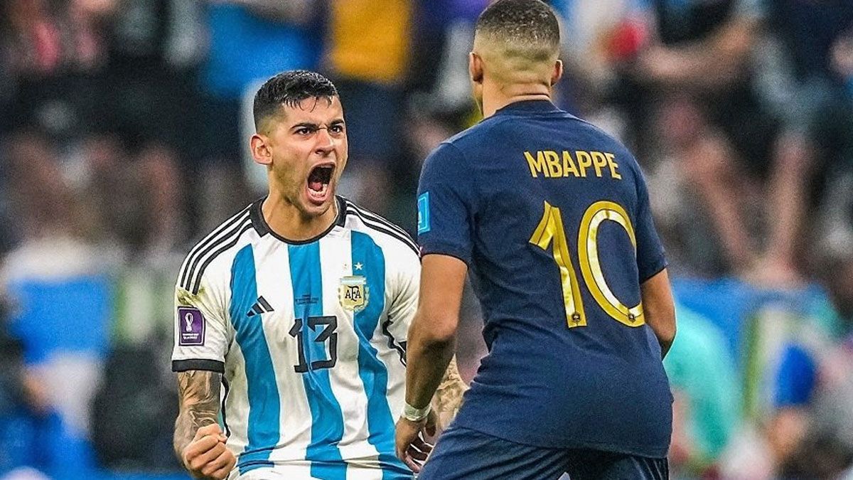Cuti Romero le gritó el gol en la cara a Mbappé en la final del Mundial Qatar 2022 entre la Selección argentina y Francia.
