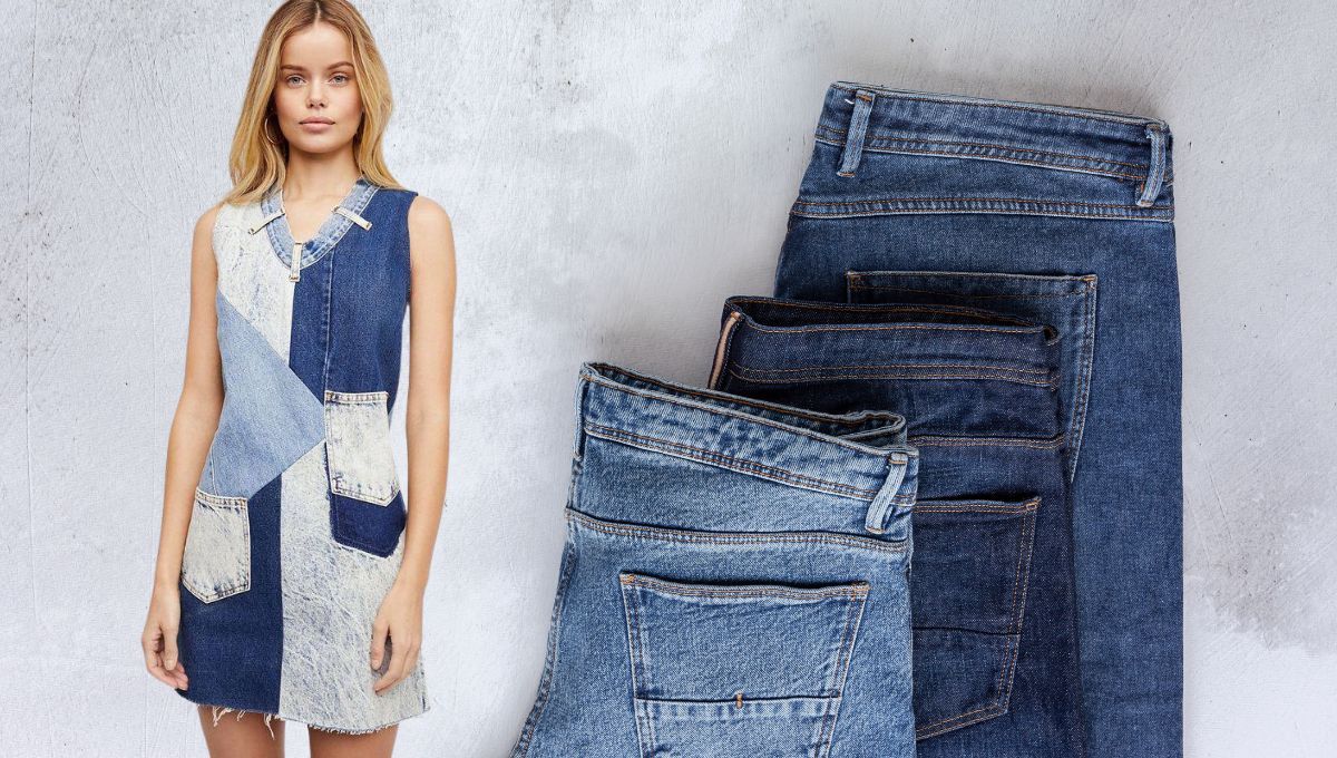 Paso a paso: cómo hacer un vestido con recortes de jeans y un truco
