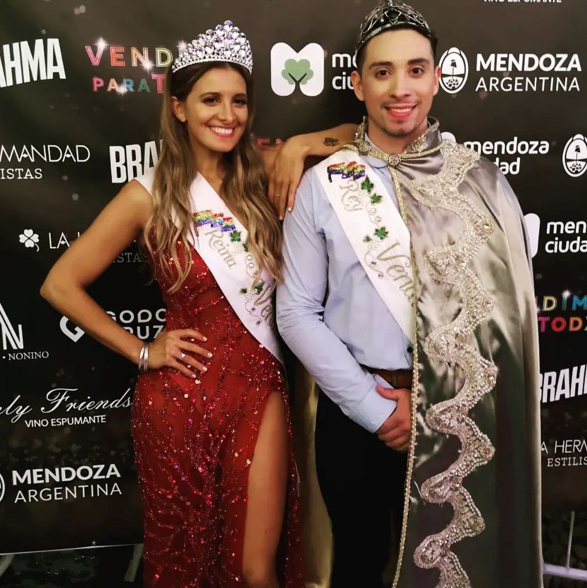 Caro Meli Marzo junto a Fernando Herrera.