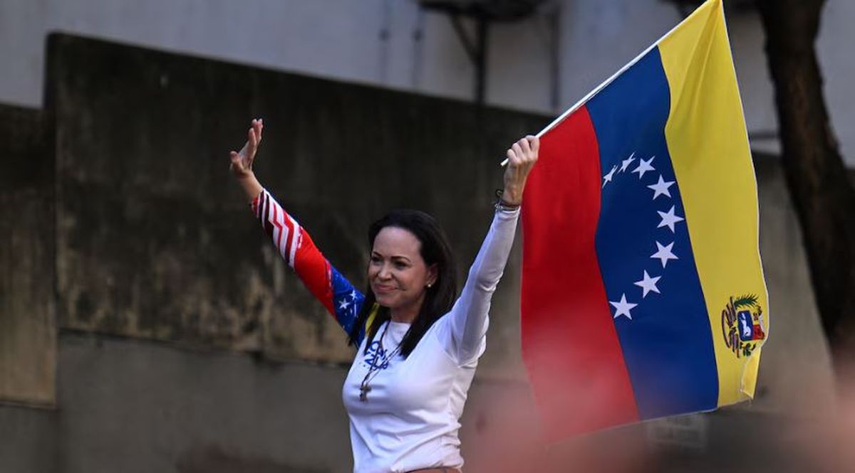 Corina Machado, referente de la oposici&oacute;n en Venezuela.