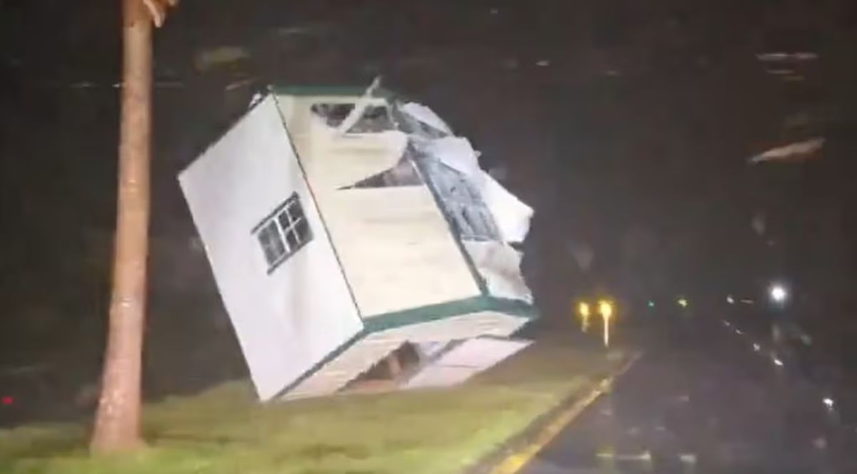 Así luce una vivienda afectada por el huracán Helene.