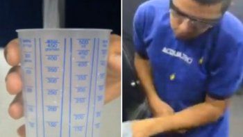 Una empresa brasileña lava autos con un vaso de agua