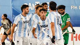Argentina ganpo en varones ante Pakistán.