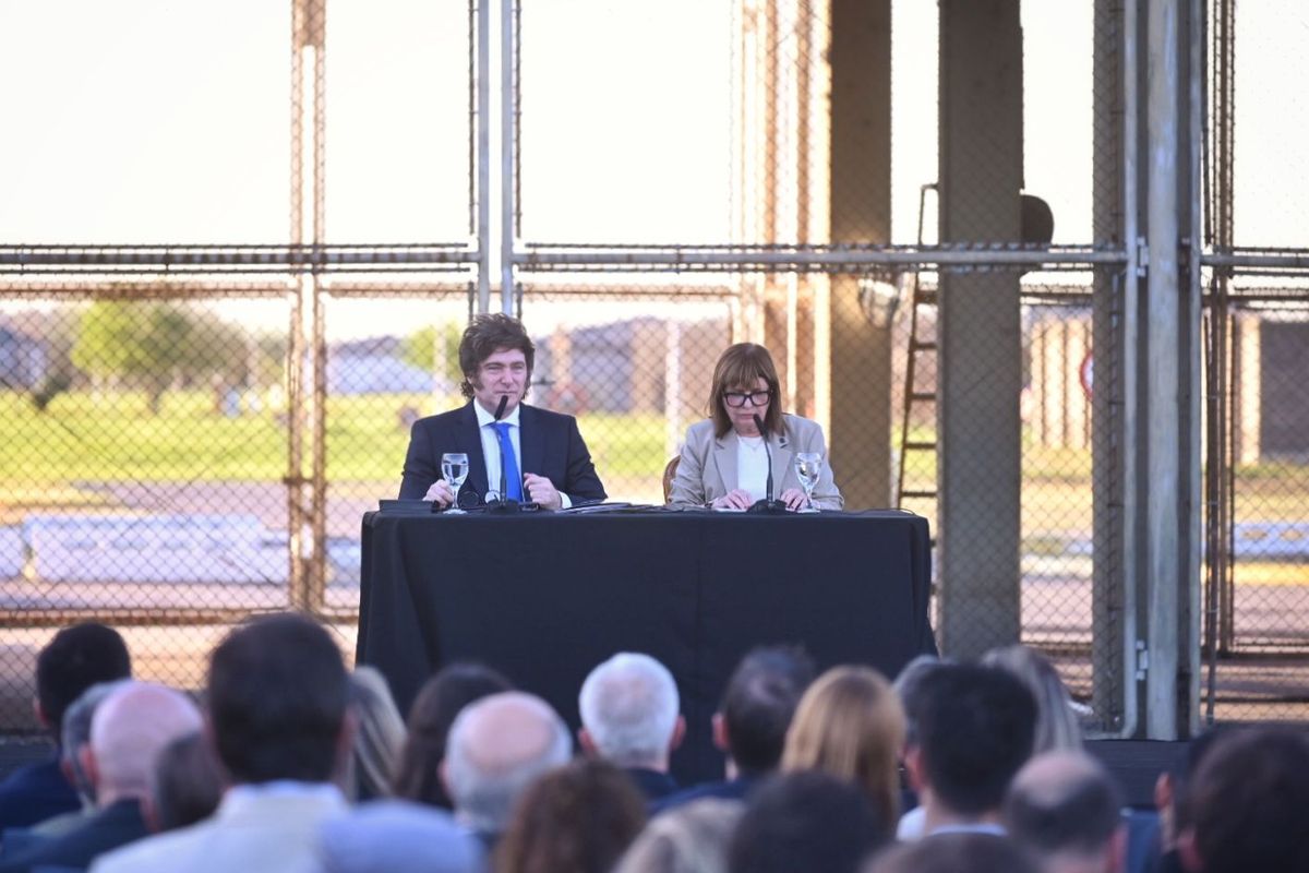 El presidente Javier Milei y la ministra de Seguridad Patricia Bullrich. El presidente Javier Milei y la ministra de Seguridad Patricia Bullrich.