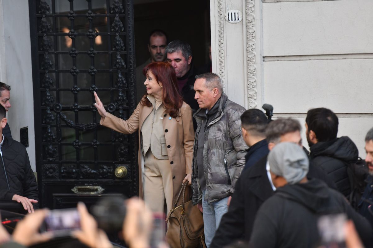 Cristina Kirchner en la sede del PJ en Buenos Aires. Cristina Kirchner en la sede del PJ en Buenos Aires.