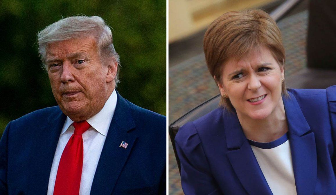 El presidente de Estados Unidos Donald Trump tendría pensado viajar a Escocia