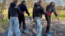 emocionante: juan cruz yacopini continua su recuperacion y esta vez mostro su rehabilitacion para caminar