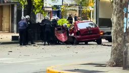 Imagen del accidente de este lunes.