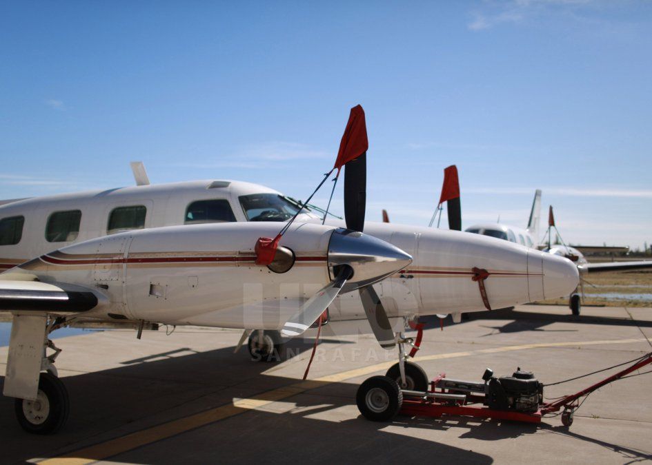 Aviones de la lucha antigranizo trabajaron con intensidad en la zona Sur