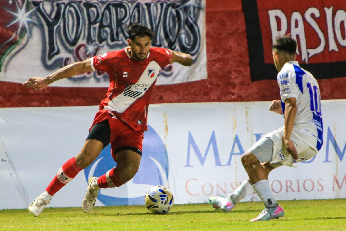 La buena noticia en el Deportivo Maipú fue la vuelta de Matías Viguet tras superar una grave lesión