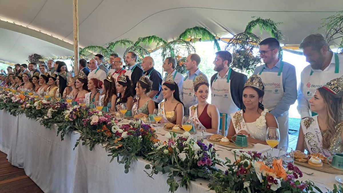 Todas las reinas fueron agasajadas por sus intendentes en el Desayuno Real, en Ccasa Vigil, en Maipú, evento del calendario Vendimia 2023.
