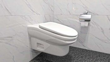 Diseñan inodoro inclinado para que trabajadores no demoren mucho en el baño
