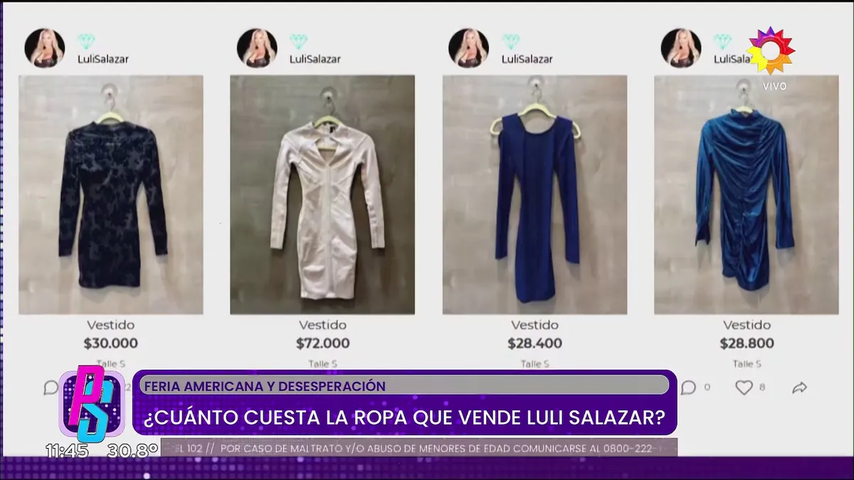 El sitio donde Luciana Salazar vende su ropa. El sitio donde Luciana Salazar vende su ropa.