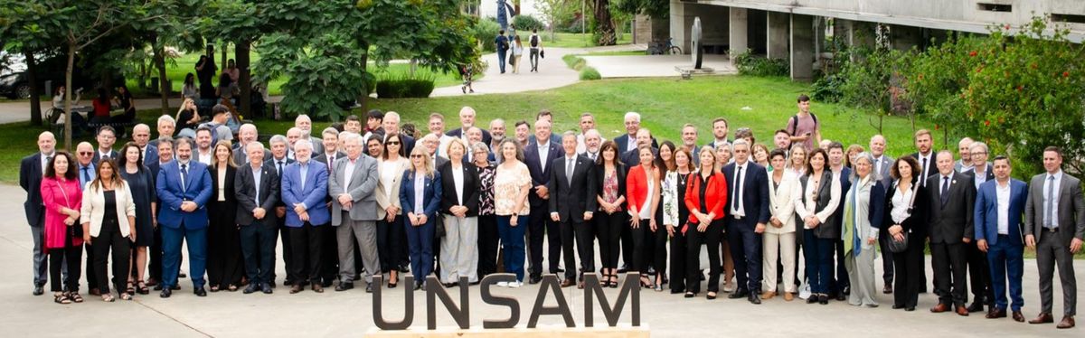 Rectores de 73 universidades nacionales públicas de todo el país se reunieron en la UNSAM (Universidad Nacional de San Martín).