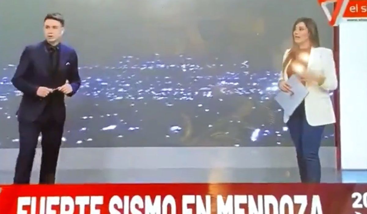 ¡Otra vez! A Gisela Campos la sorprendió el temblor en vivo
