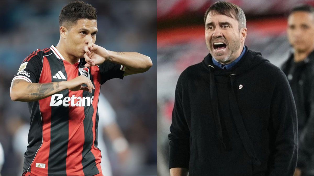 Juanfer Quintero se metió en una polémica con el DT de River, Eduardo Coudet.