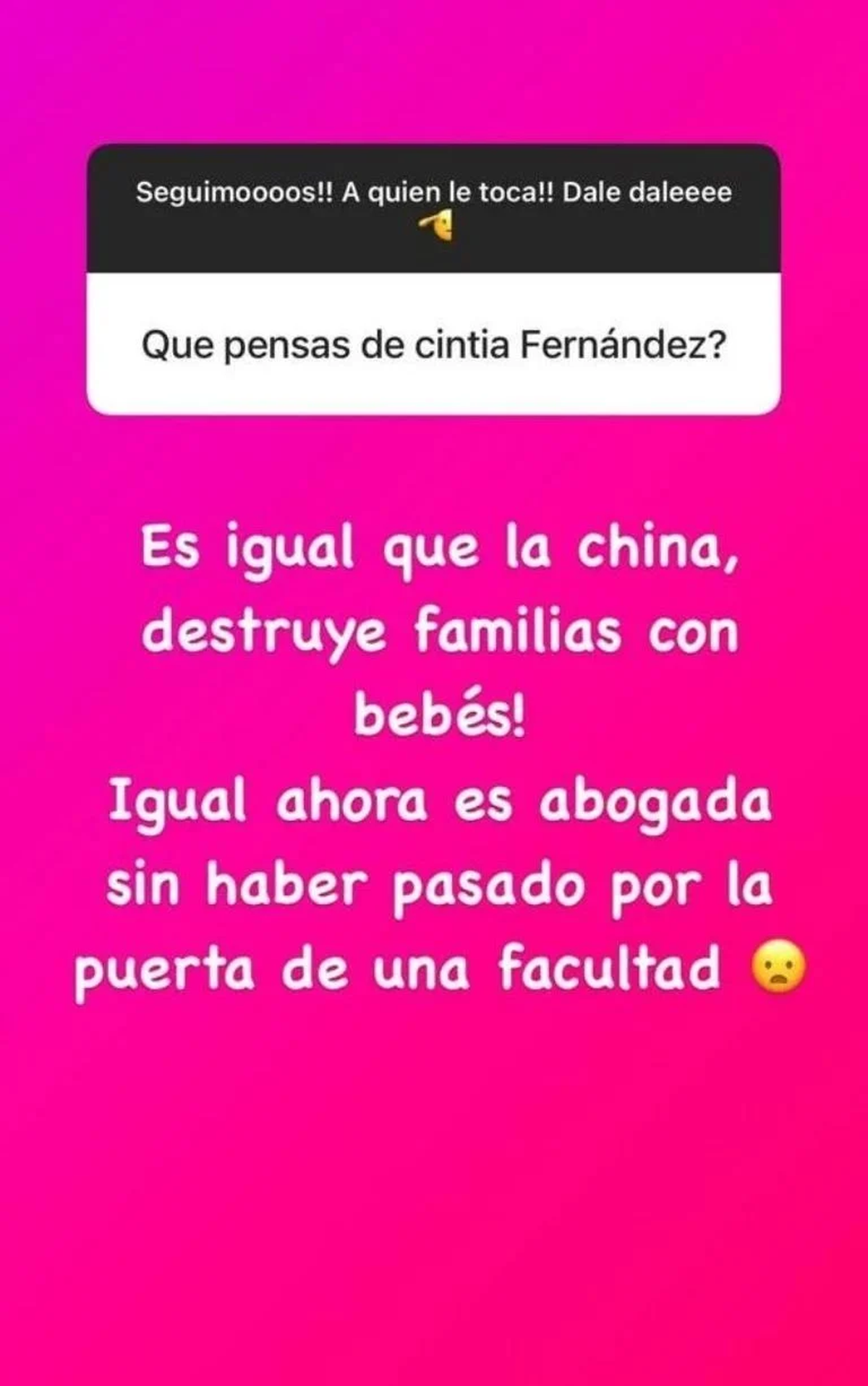 Morena Rial explotó contra Cinthia Fernández: "Es igual a la China Suárez". Morena Rial explotó contra Cinthia Fernández: "Es igual a la China Suárez".