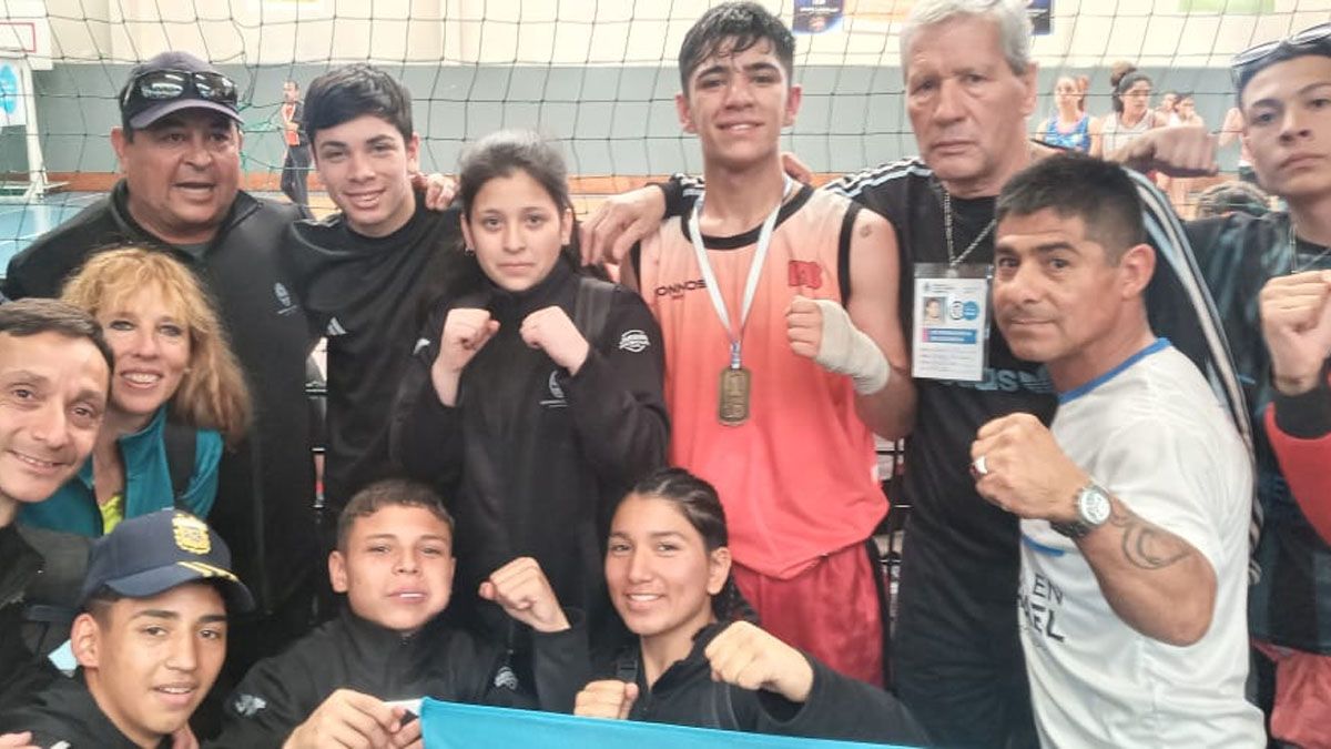 Este es el equipo de boxeo de Mendoza que realizó una buena labor en los Juegos Evita.