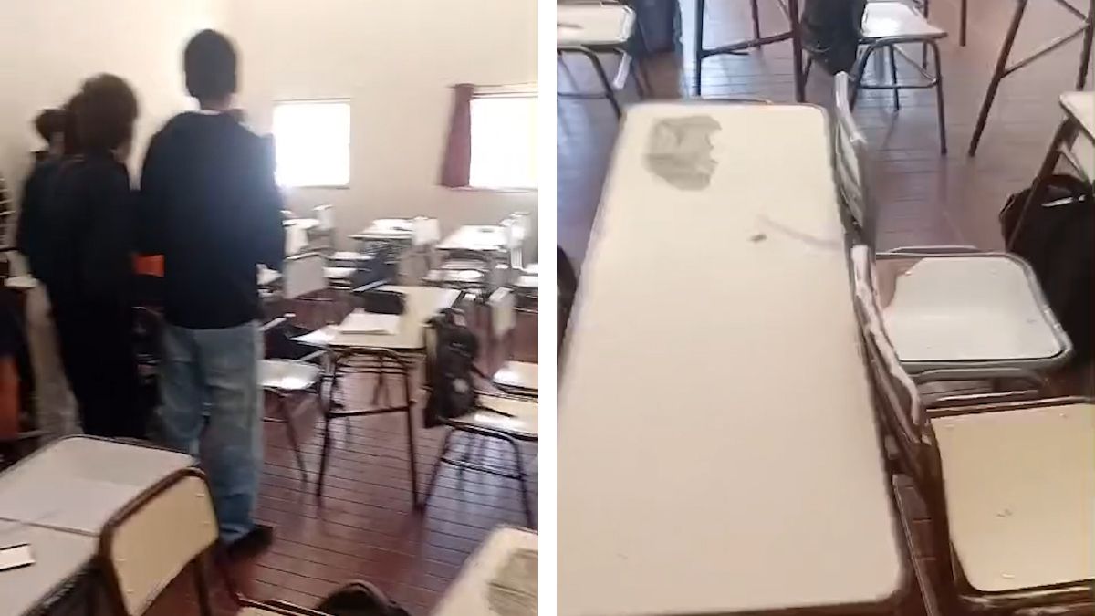Video: la reacción de los alumnos al momento de los disparos en la escuela de Mendoza.
