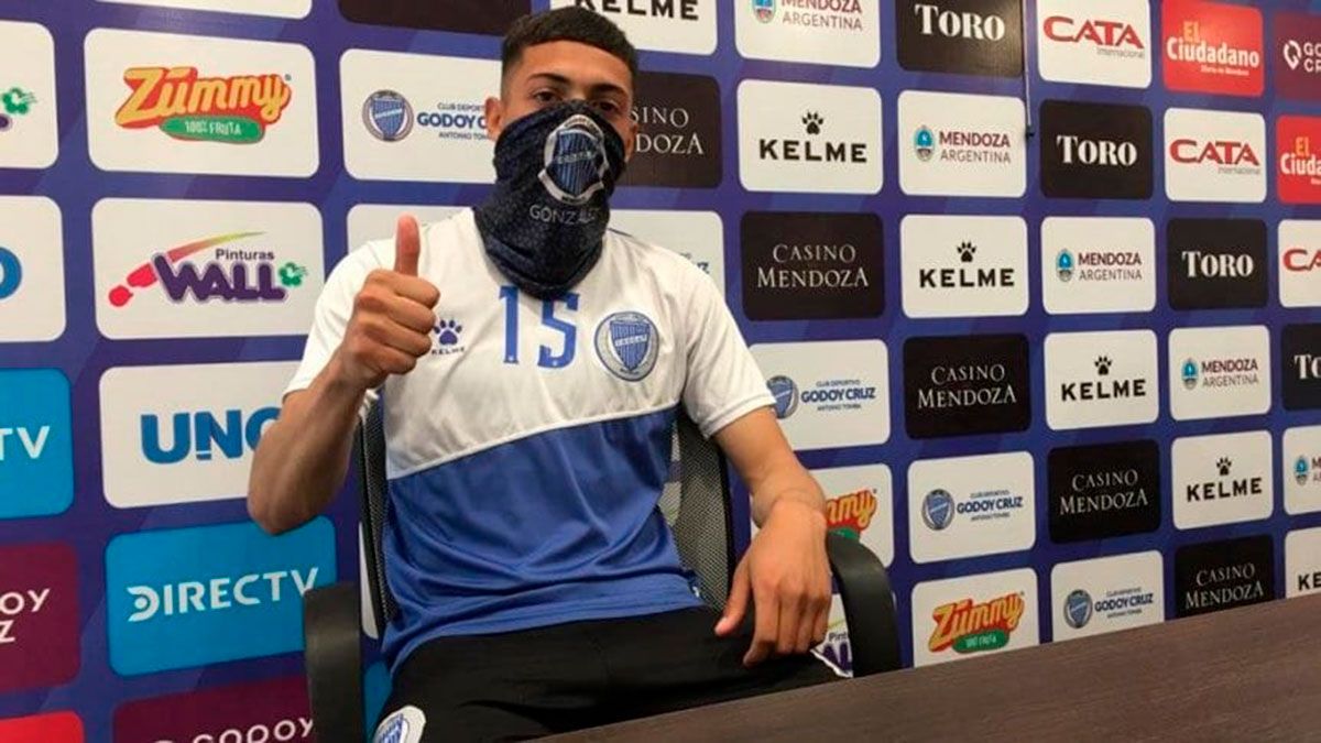 Matías González debutó en el Tomba ante Rosario Central. (Foto gentileza Pablo González Prensa Godoy Cruz).