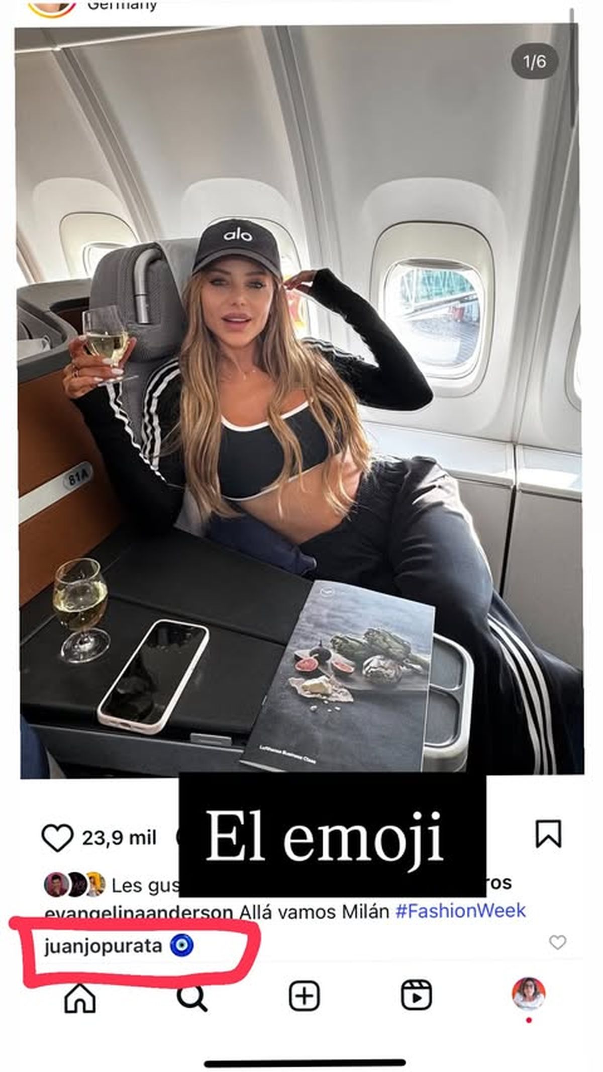 Los likes de Juan José Purata a Evangelina Anderson. Los likes de Juan José Purata a Evangelina Anderson. 