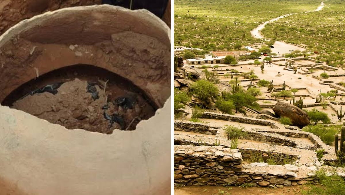 El Ente Cultural informó que en el área aparecieron urnas funerarias, pequeñas vasijas y restos óseos humanos. El Ente Cultural informó que en el área aparecieron urnas funerarias, pequeñas vasijas y restos óseos humanos.