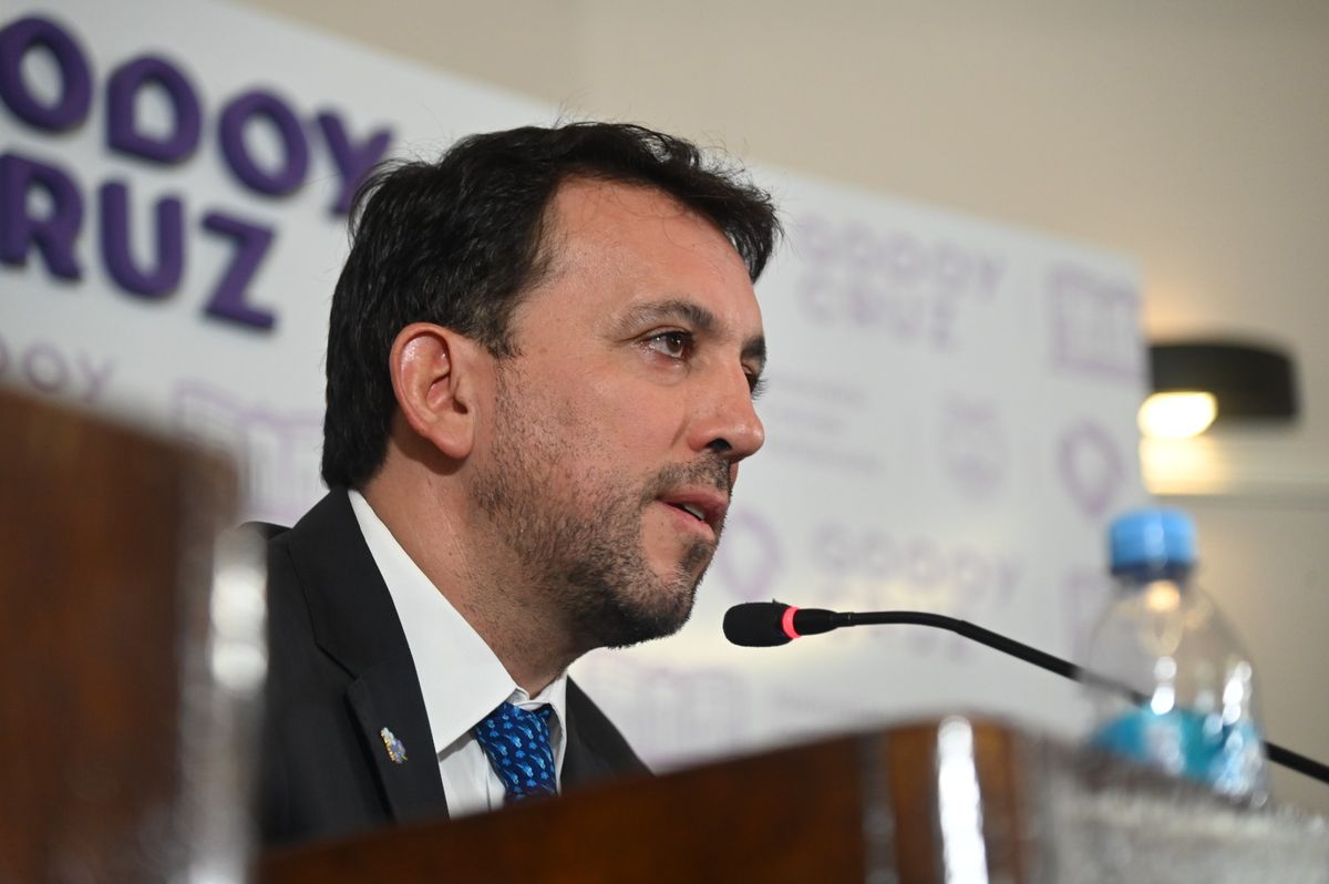 García Zalazar en la apertura de sesiones en Godoy Cruz, la última de su mandato como intendente.