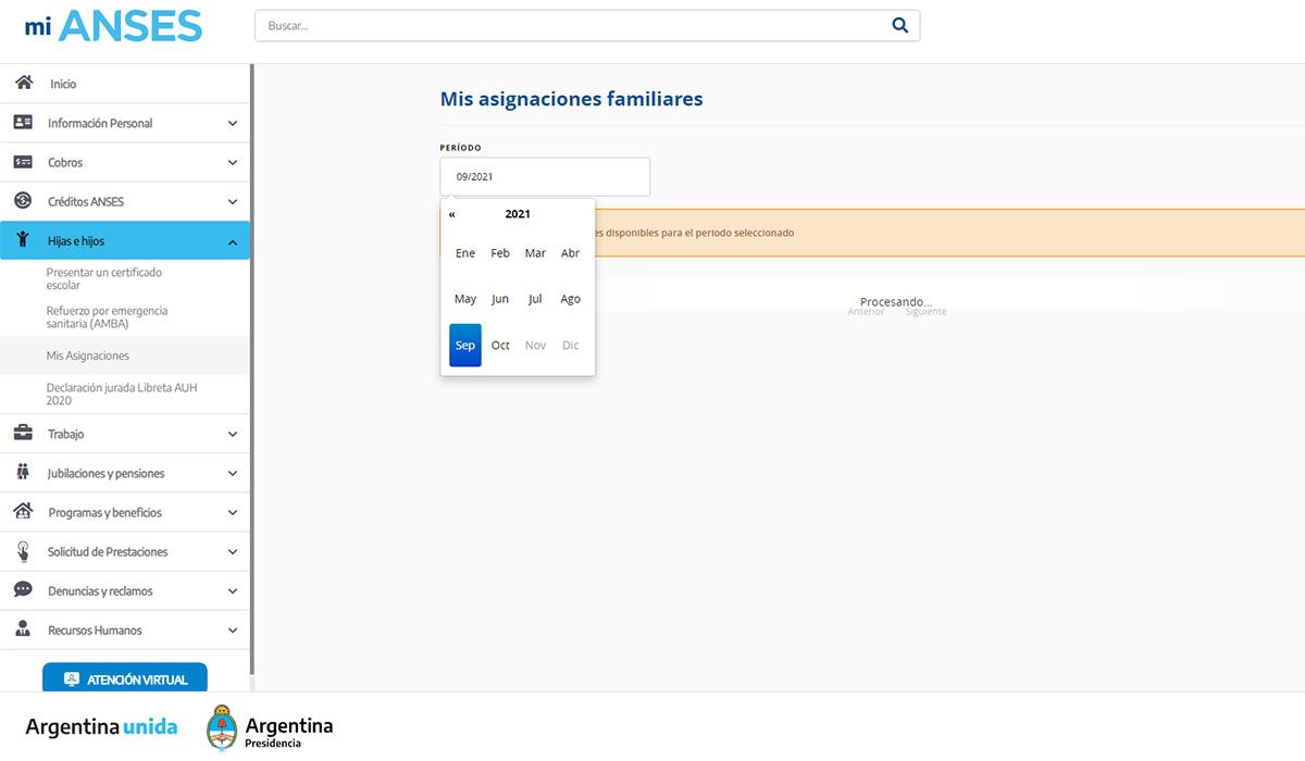 Mi ANSES permite conocer la Liquidaci&oacute;n SUAF del mes en curso o anteriores