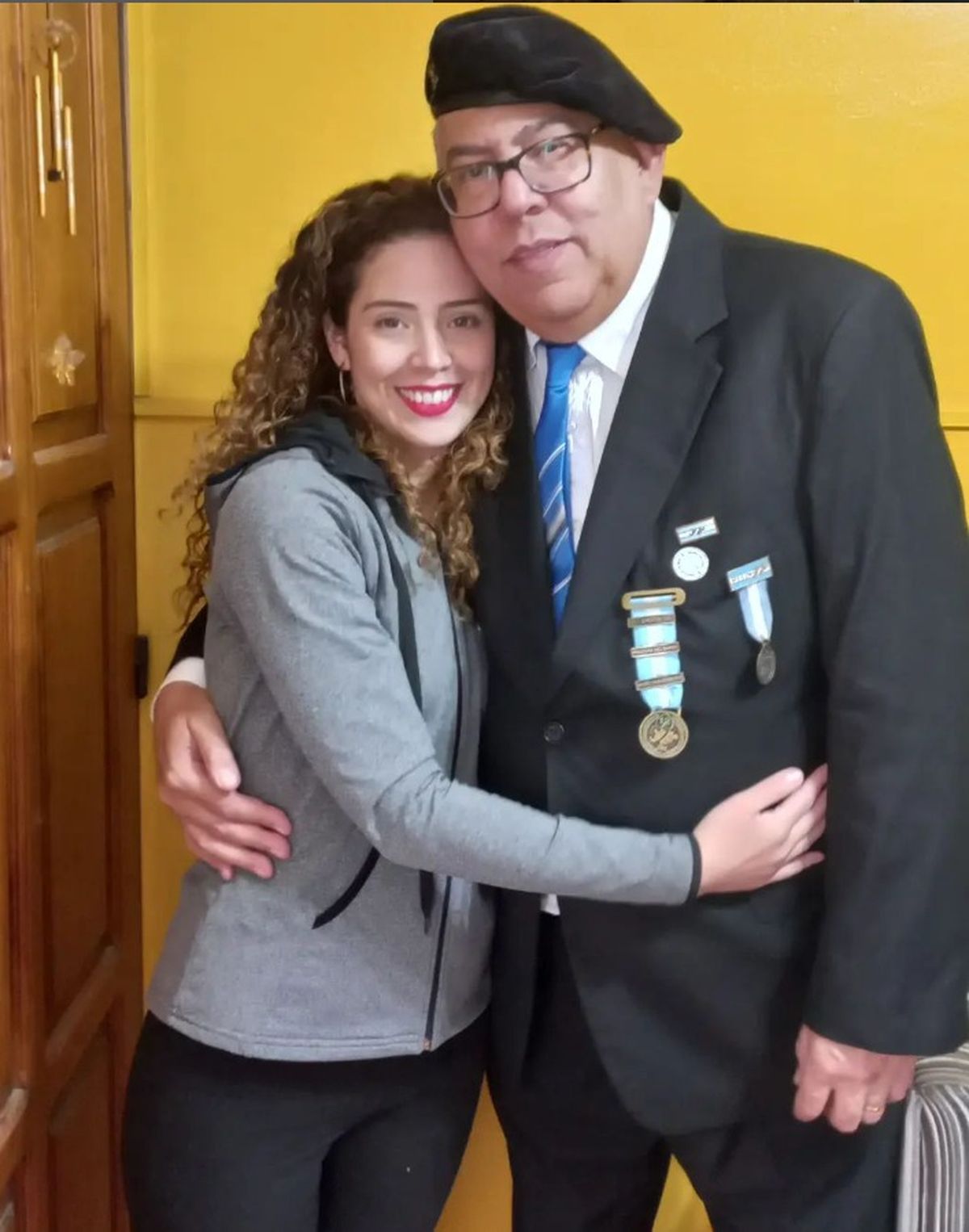 Lourdes Arrieta junto a su padre, Tomás Arrieta. Lourdes Arrieta junto a su padre, Tomás Arrieta.