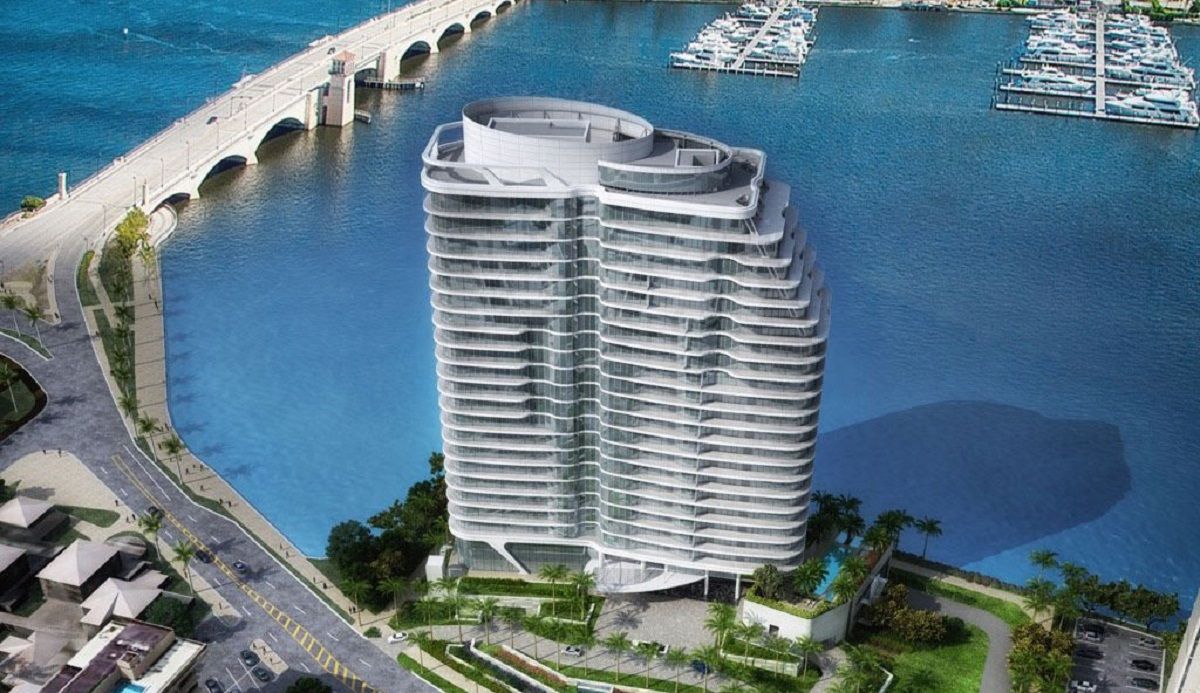 Así se ve el complejo de edificios donde Elon Musk compraría un penthouse. Imagen de Instagram @thebristolpalmbeach.