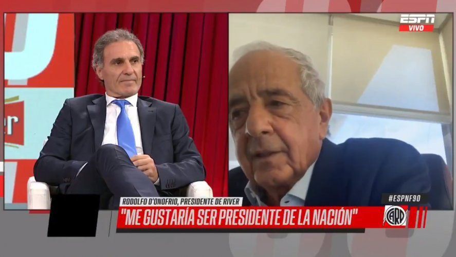 Rodolfo D'Onofrio admitió que le gustaría ser Presidente de la Nación.