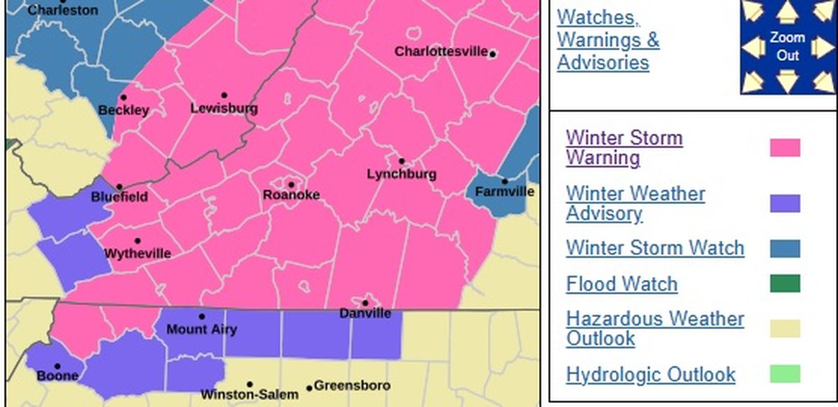 Las partes afectadas por la nieve se encuentran en rosado. Las partes afectadas por la nieve se encuentran en rosado.