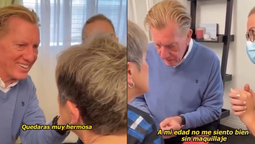 Un hombre aprende a maquillar a su esposa y el video emociona a todo el mundo