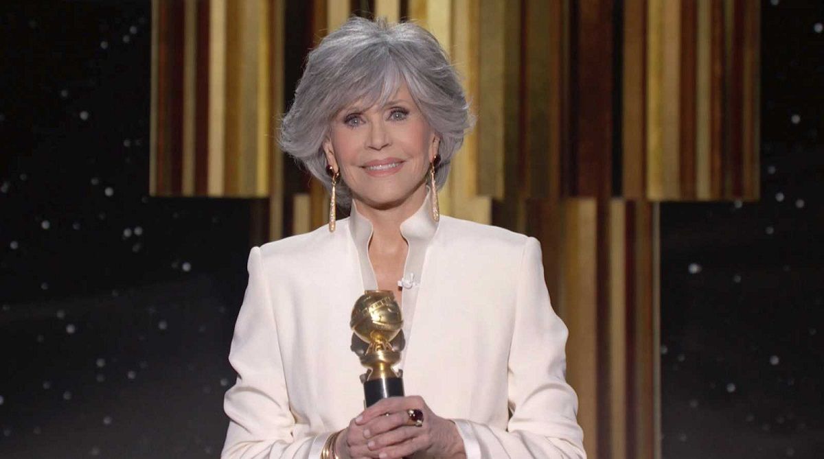 Jane Fonda en los Globos de Oro 2021