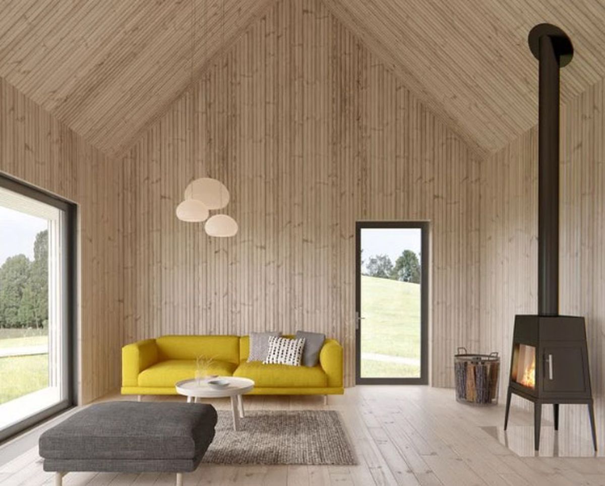 Los interiores de las casas prefabricadas en madera son muy acogedores. Los interiores de las casas prefabricadas en madera son muy acogedores.