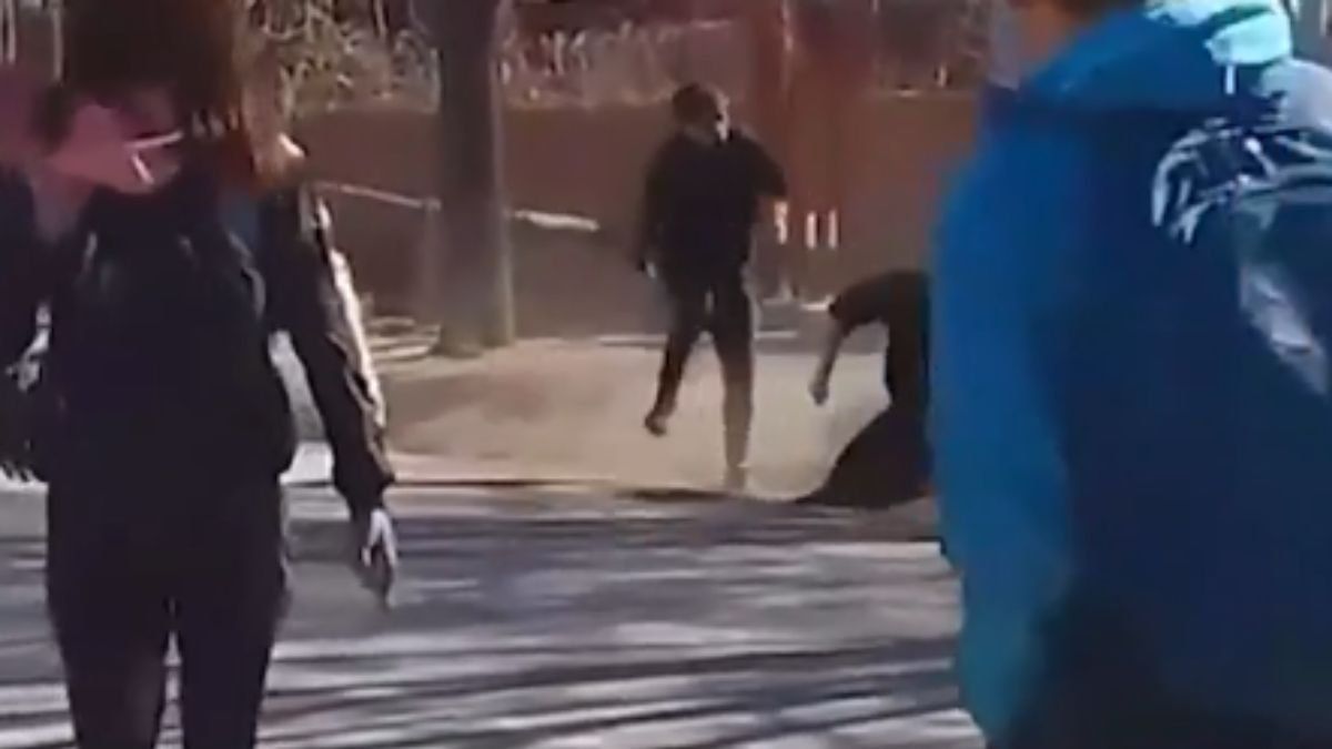 La imagen de la feroz golpiza al adolescente en Uspallata.