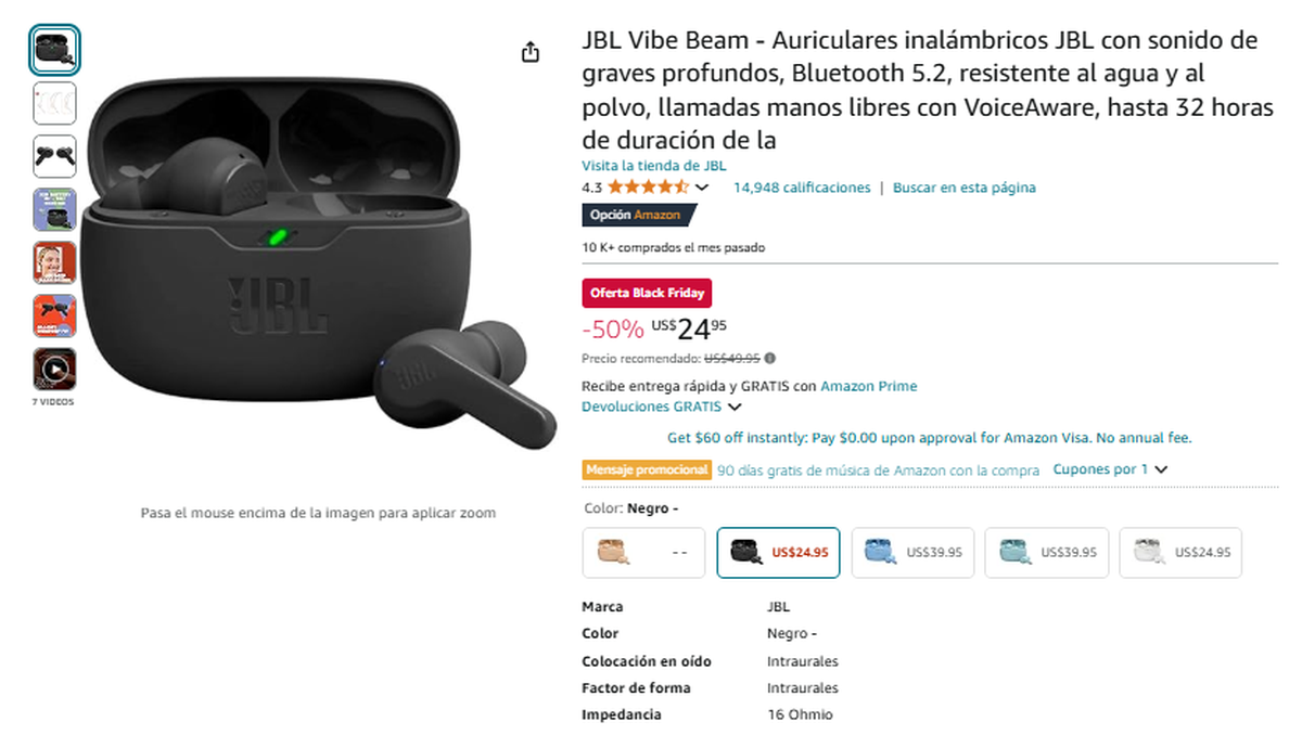 Auriculares JBL. Auriculares JBL.