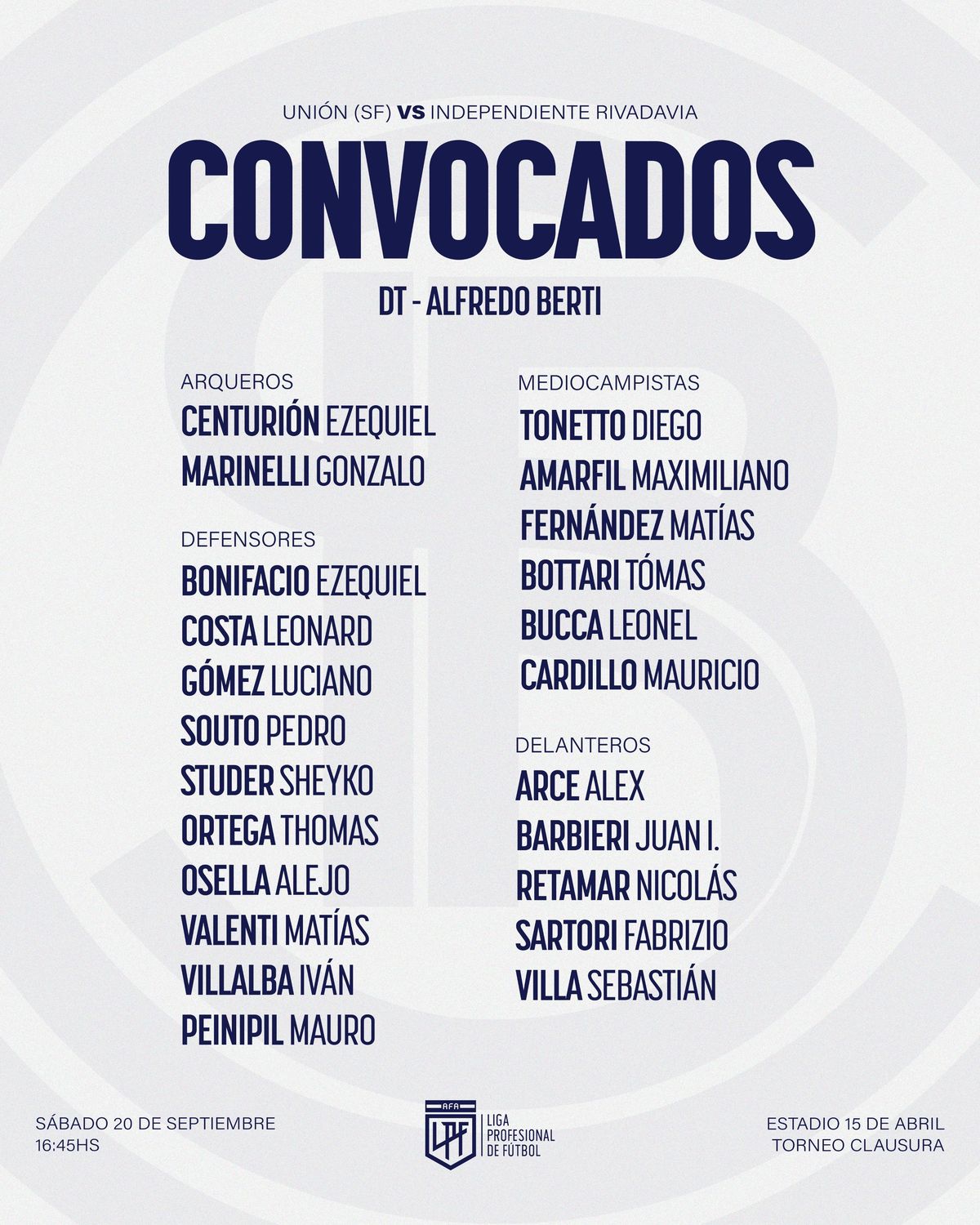 Independiente Rivadavia visita a Unión: probables formaciones y dónde ver el partido