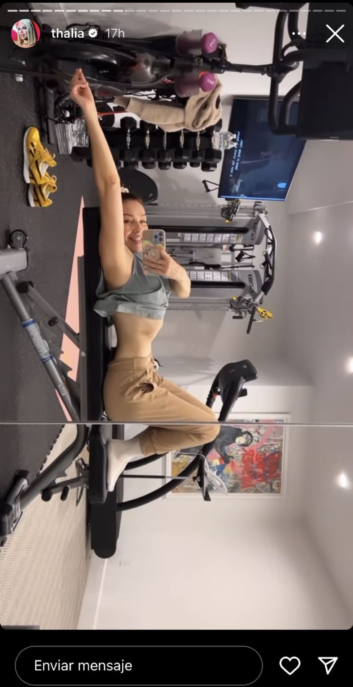 Thalía mostró su abdomen plano a los 51 años y estallaron los portales.