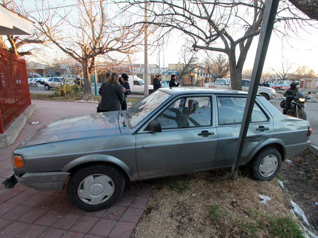 En fotos: accidente  entre un auto y una camioneta en una rotonda de San Rafael