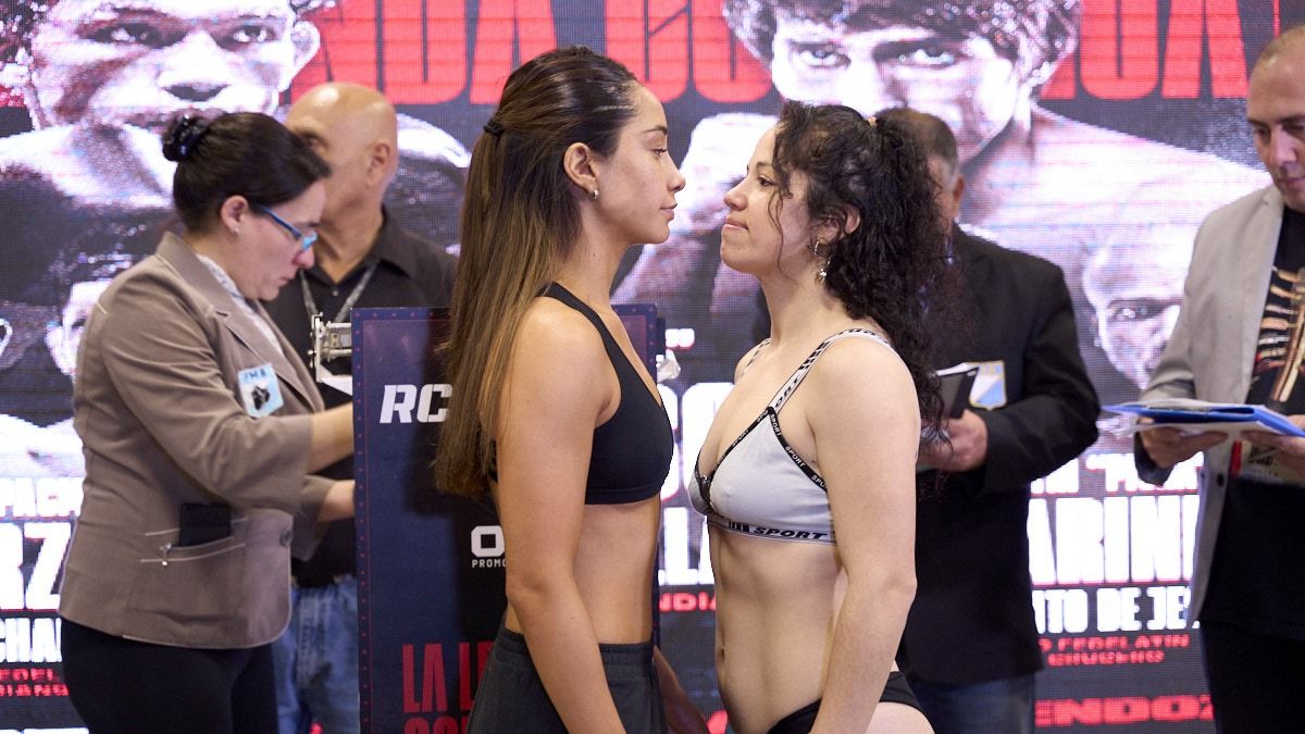 La Chinita Brisa Alfonso, alvearense radicada en Las Heras, se enfrenta a 4 rounds con la chubutense radicada en Chile Daiana Molina.