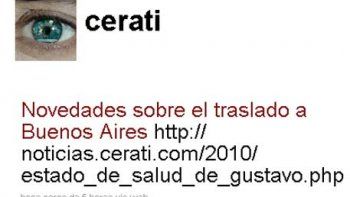 La web de Cerati pidió a los medios que no obstaculicen el traslado del músico a Buenos Aires