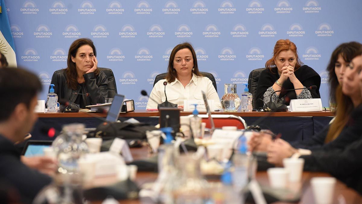 Diputados durante la reunión sobre la Ley de Alquileres.