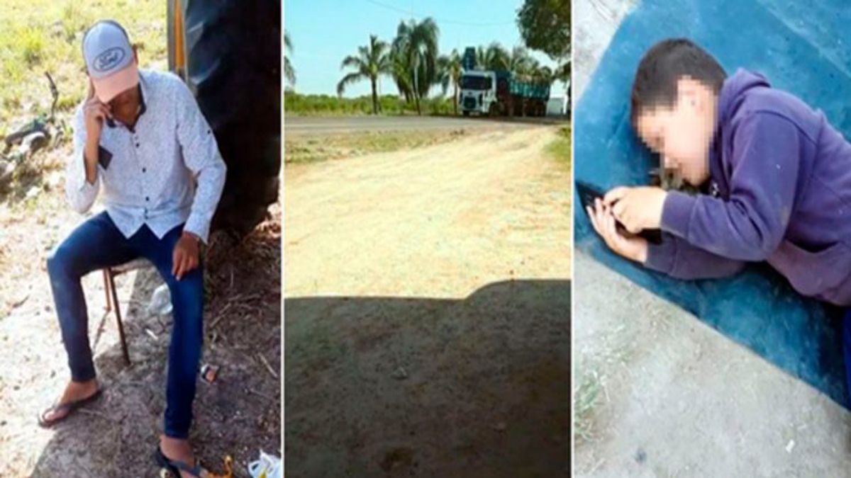 Una familia está varada en la ruta de Formosa y duerme en un acoplado.